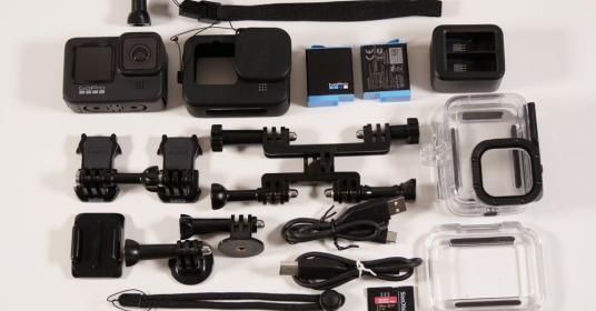 GoPro Hero 9 Black con accessori GoPro Hero 9 Black con accessori