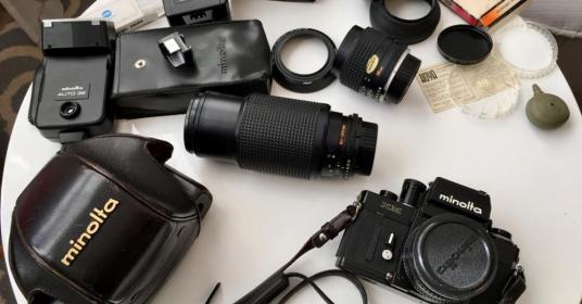 Minolta XM con obiettivi