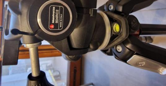 Cavalletto Manfrotto 190 completo di testa Manfrotto