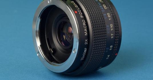 Vivitar 2x Macro Focusing Mc Moltiplicatore Focale Convertitore Contax/Yashica