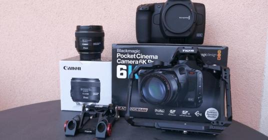 Vendo Blackmagic 6K PRO + Canon 35mm IS USM + CAGE E BASEPLATE TILTA COME NUOVI
