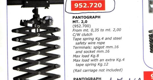 Pantografo a Sospensione per Studio Foto e Video-